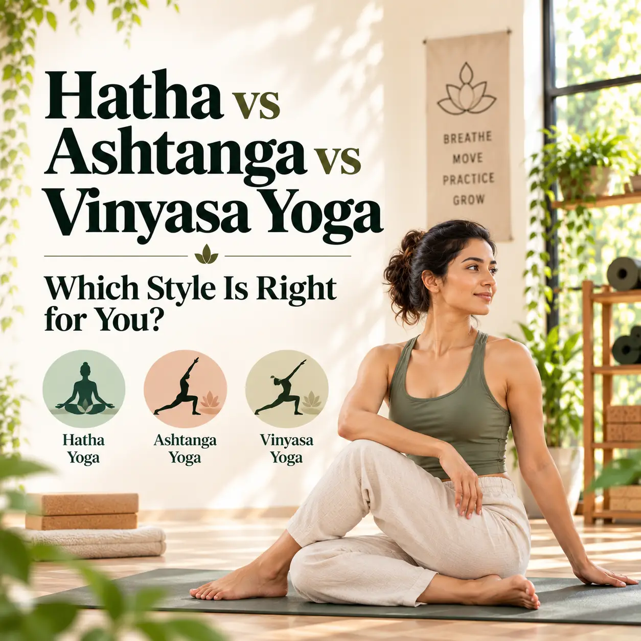 Hatha vs Ashtanga vs Vinyasa Yoga Which Style Is Right for You
